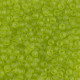 Miyuki seed beads 8/0 - Matte transparent chartreuse 8-143F